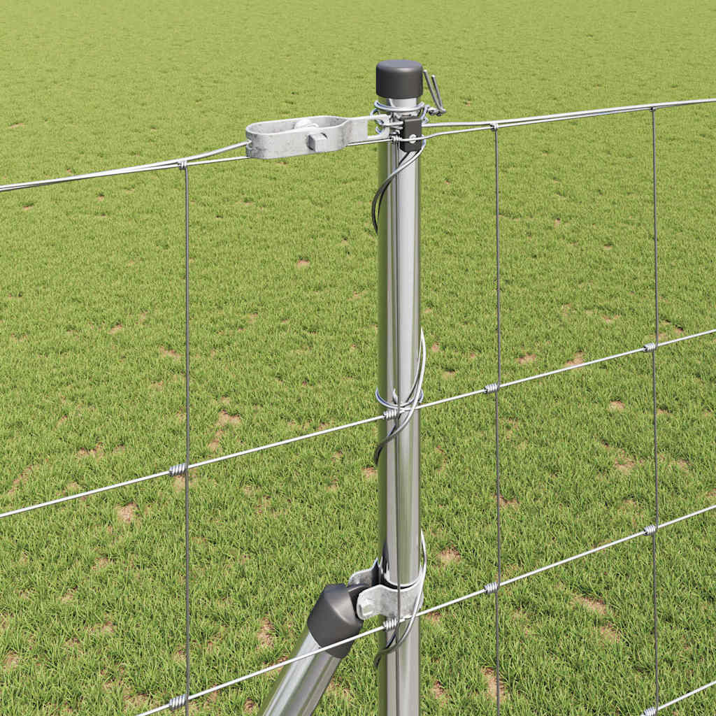 Wildzaun Silber 50 x 1,5 m Verzinkter Stahl