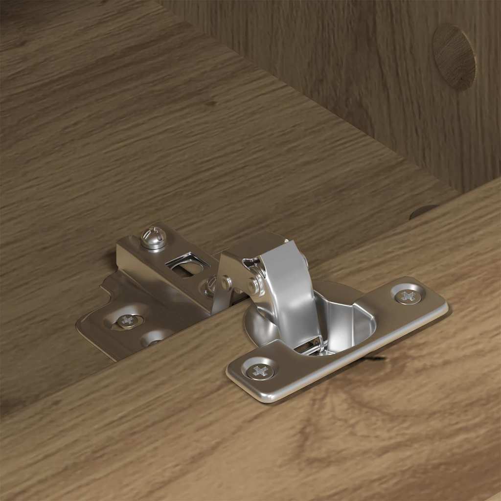 TV-Schränk Eiche handwerklich 150 x 30 x 44.5 cm Holzwerkstoff