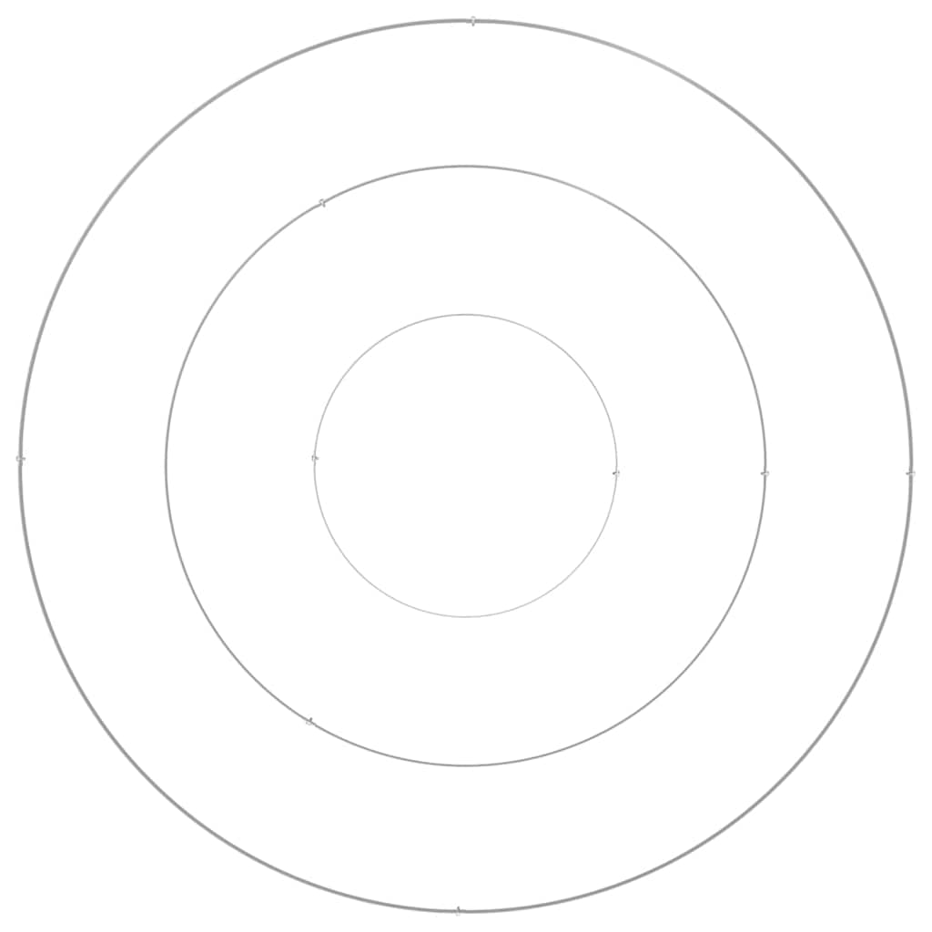 Gartenblumentopf Silber 120 x 120 x 20 cm Edelstahl