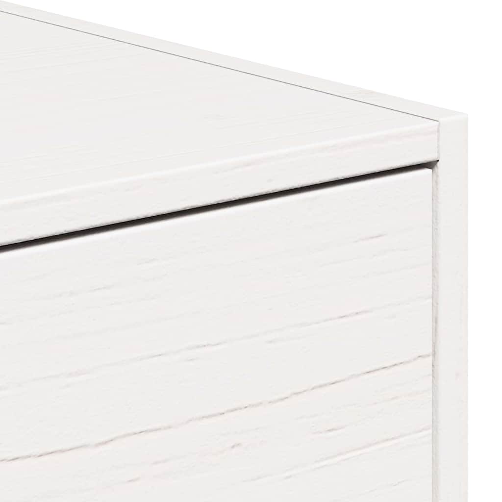 Nachttisch Weiß 50 x 32,5 x 24 cm Massivholz Kiefer