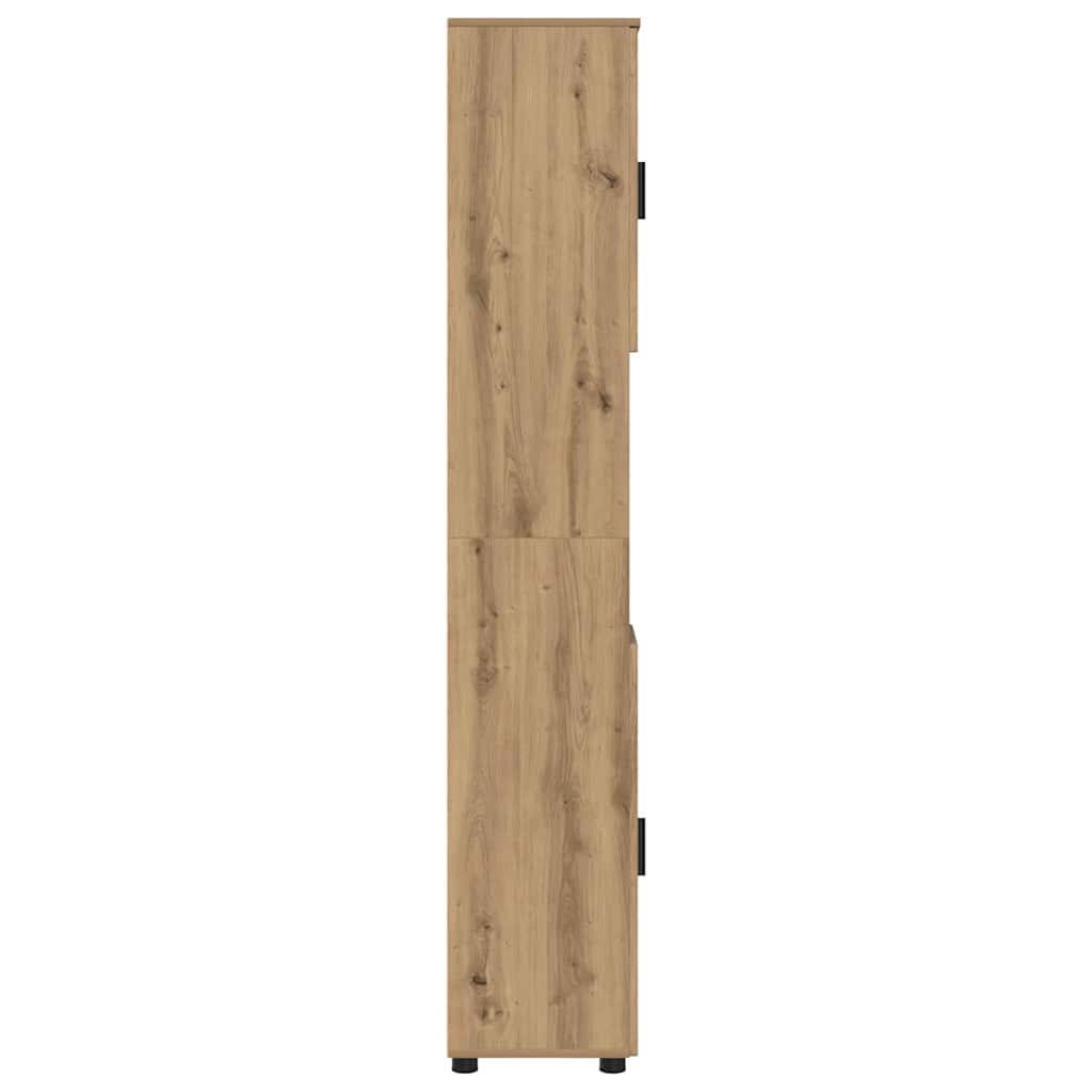 Bad hoher Schrank Artisan-Eiche 30 x 35 x 192 cm Holzwerkstoff