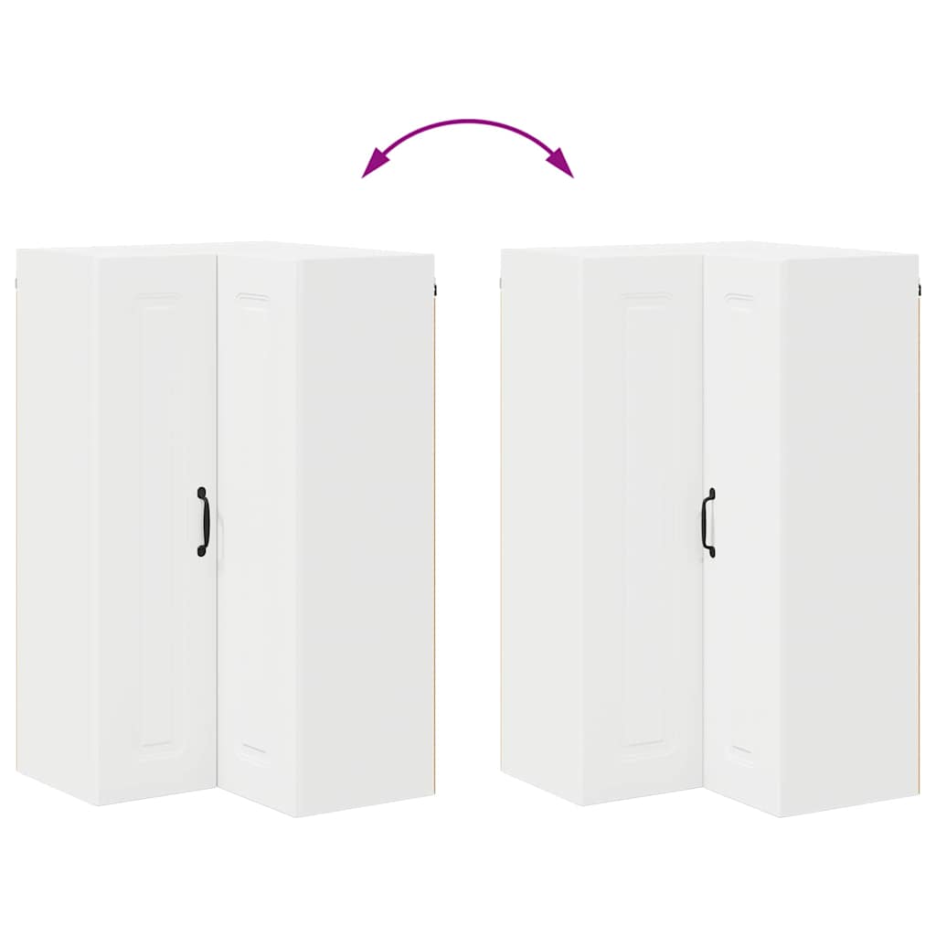 Küchenhängeschrank mit Tür Weiß 57 x 57 x 100 cm Holzwerkstoff