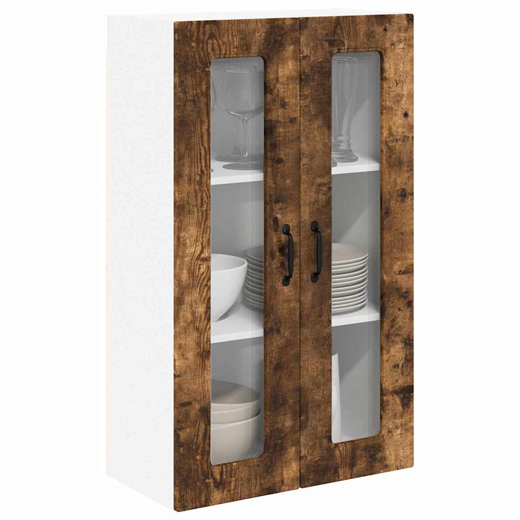 Küchenhängeschrank mit Regal Geräucherte Eiche 60 x 31 x 100 cm