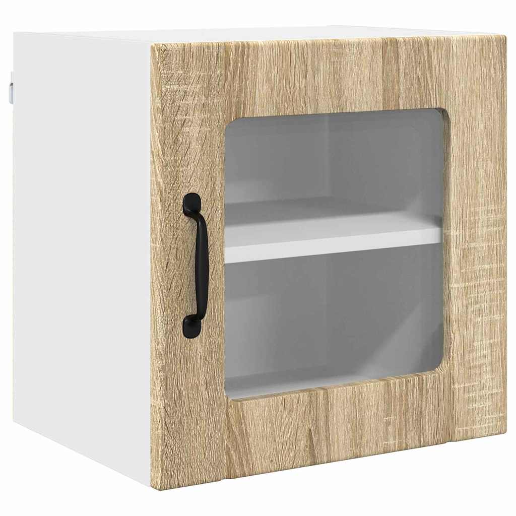 Küchenhängeschrank mit Regal 2 pcs Sonoma-Eiche 40 x 31 x 40 cm
