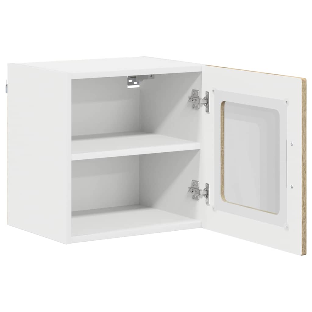 Küchenhängeschrank mit Regal 2 pcs Sonoma-Eiche 40 x 31 x 40 cm