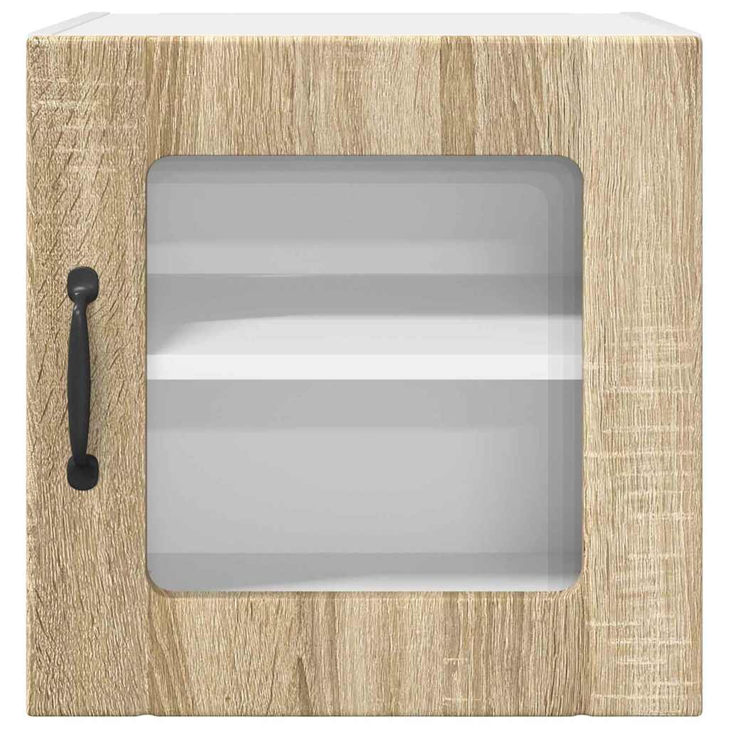 Küchenhängeschrank mit Regal 2 pcs Sonoma-Eiche 40 x 31 x 40 cm