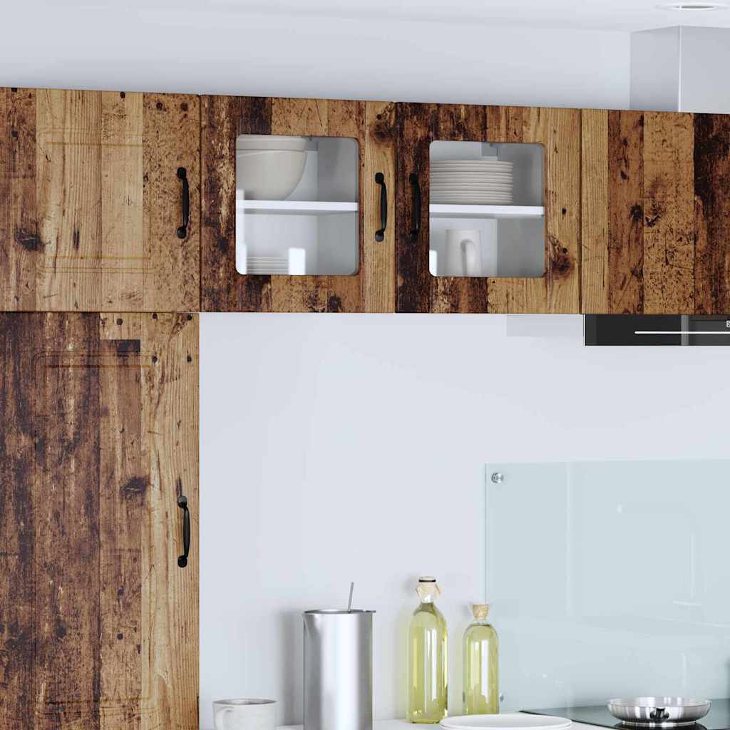 Küchenhängeschrank 2 pcs Altholz 40 x 31 x 40 cm Holzwerkstoff
