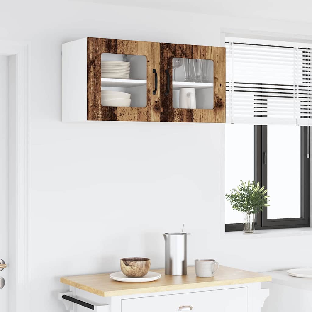 Küchenhängeschrank 2 pcs Altholz 40 x 31 x 40 cm Holzwerkstoff