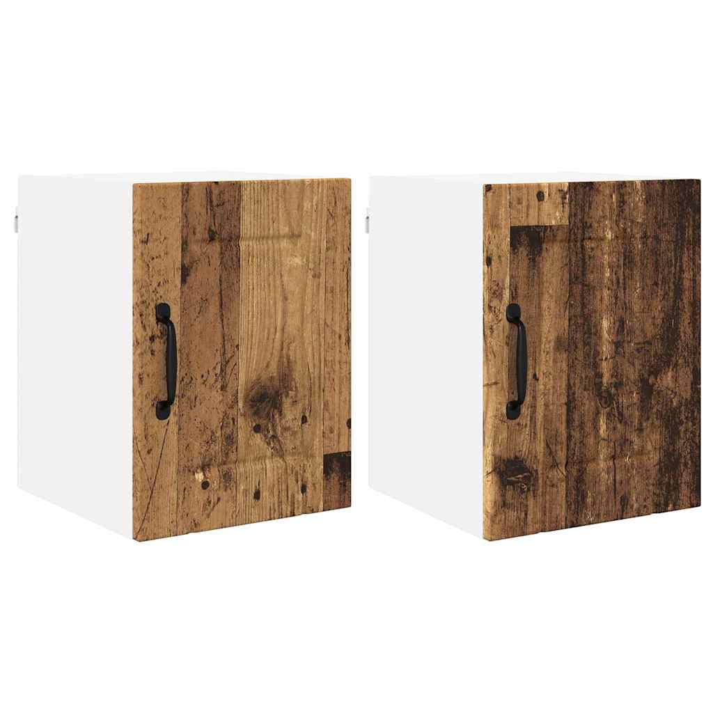 Küchenhängeschrank 2 pcs Altholz 30 x 31 x 40 cm Holzwerkstoff
