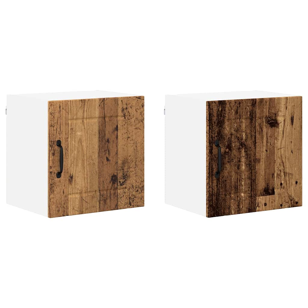 Küchenhängeschrank 2 pcs Altholz 40 x 31 x 40 cm Holzwerkstoff