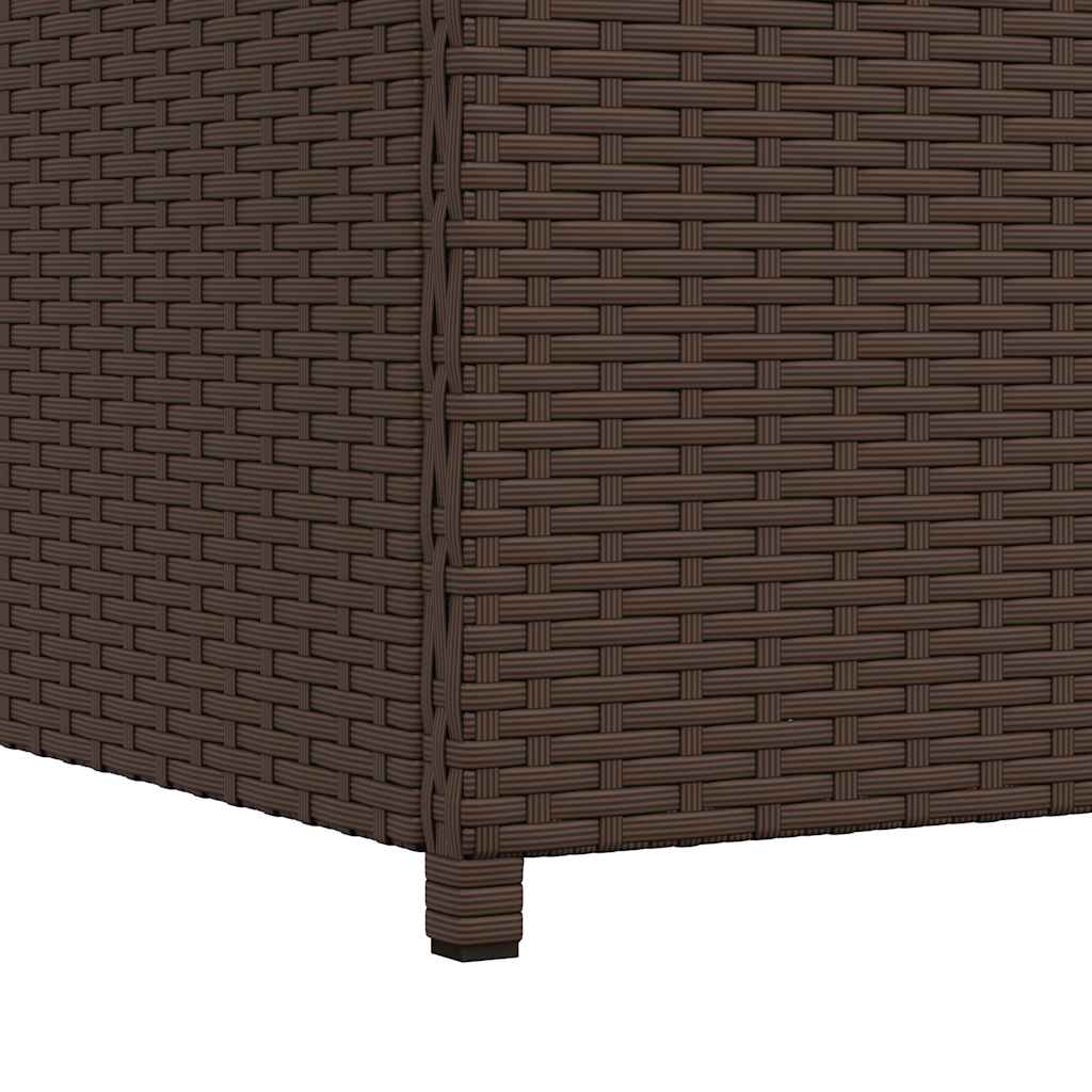 Garten-Auflagenbox Braun 120x50x60 cm Poly Rattan