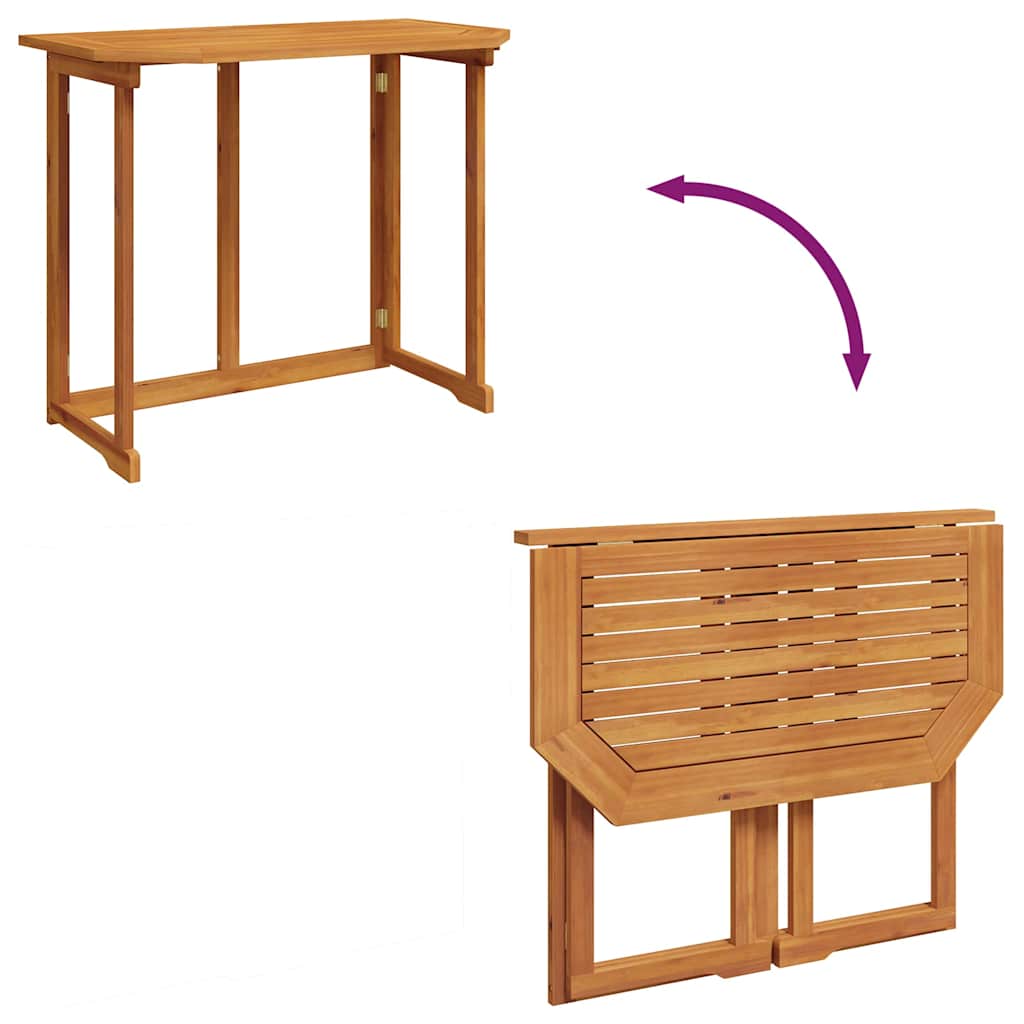 Bistrotisch 90x50x75 cm Akazie Massivholz