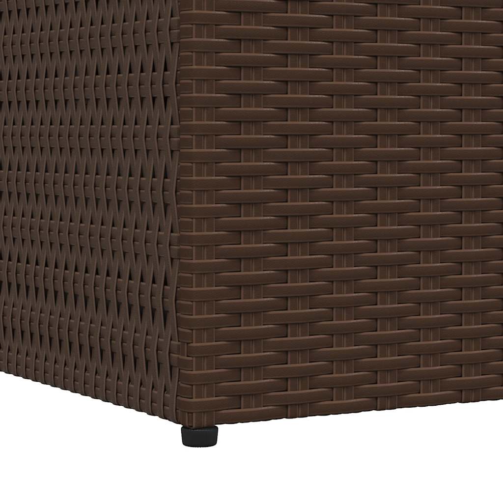 Garden-Auflagenbox Braun 150x100x100 cm Poly Rattan