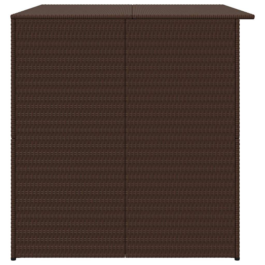 Garden-Auflagenbox Braun 150x100x100 cm Poly Rattan