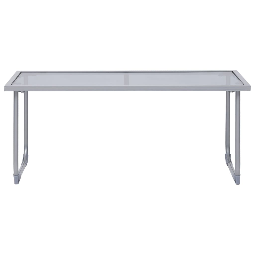 4-tlg. Garten-Lounge-Set Stoff und Stahl Schwarz