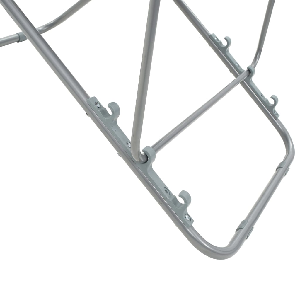 Klappbare Strandstühle 2 Stk. Stahl und Oxford-Gewebe Blau