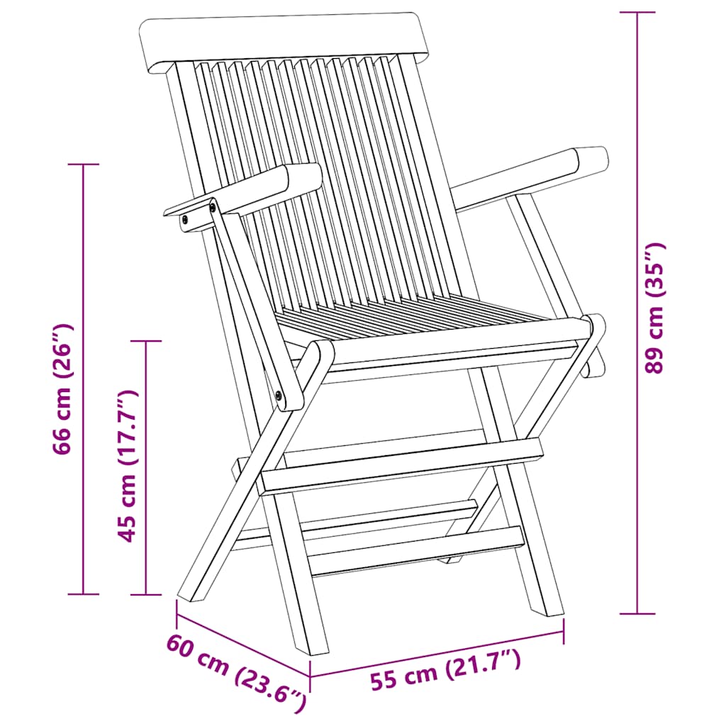 7-tlg. Garten-Essgruppe Teak Massivholz