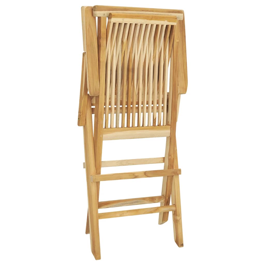 5-tlg. Garten-Essgruppe Teak Massivholz