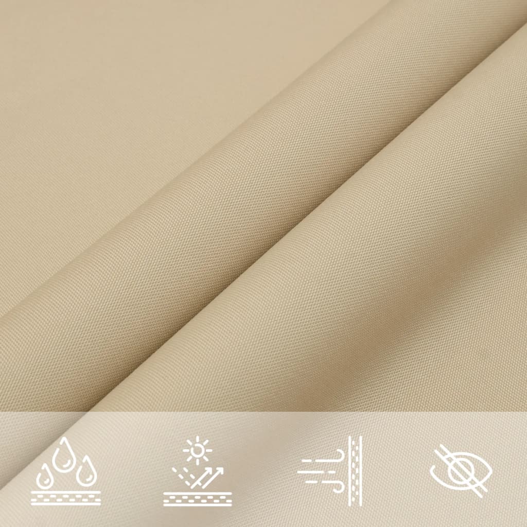 Sonnensegel Oxford Gewebe Rechteckig 4 x 6 m Beige