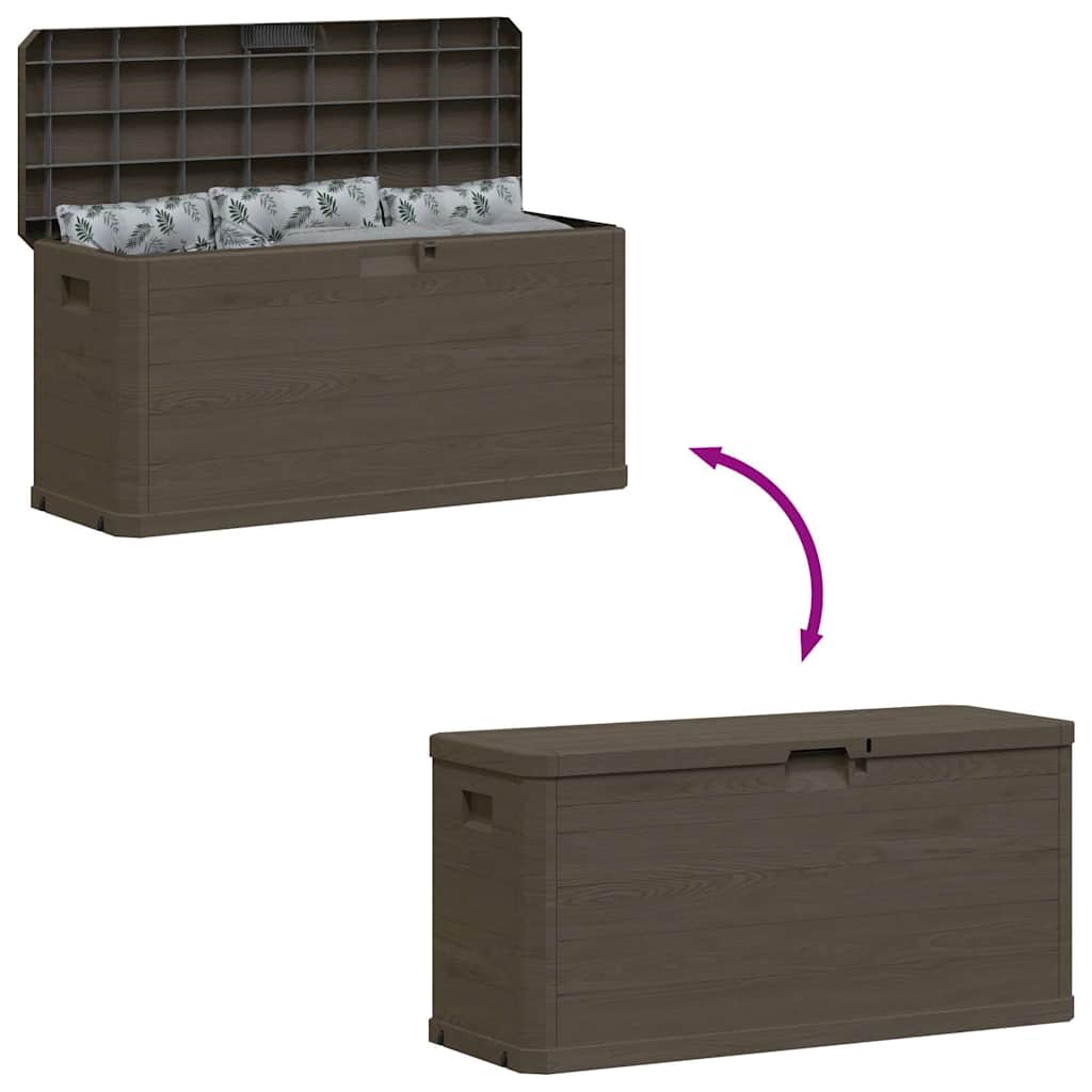 Garten-Aufbewahrungsbox 280 L Braun