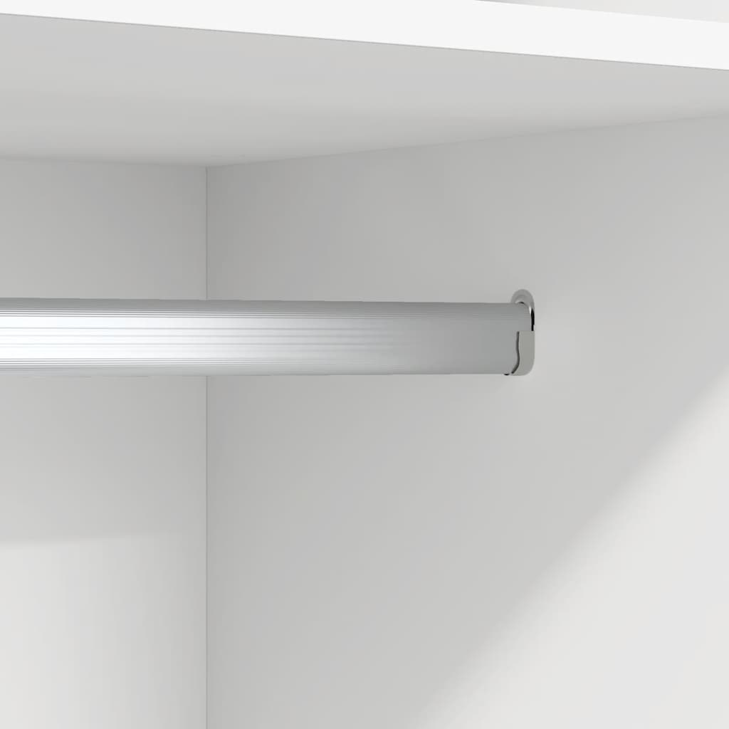 Kleiderschrank Weiß 50x50x200 cm Holzwerkstoff