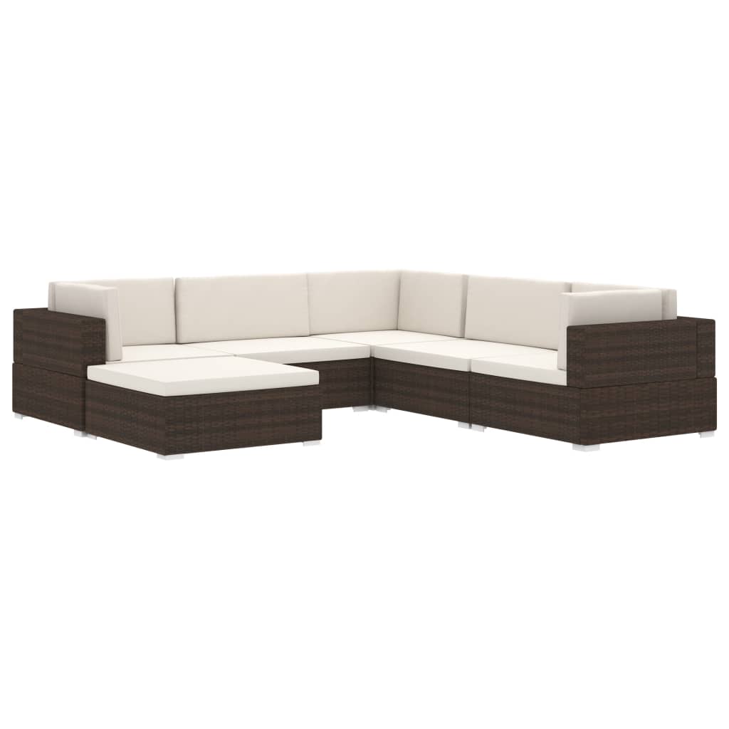Modular-Sofa-Eckteil 1 Stk. + Auflagen Poly Rattan Schwarz