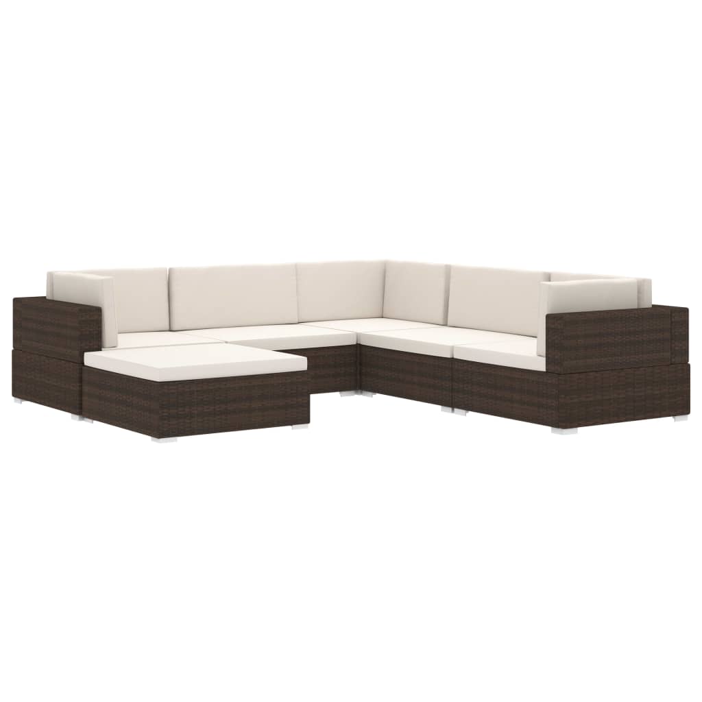 Modular-Sofa-Eckteil 1 Stk. + Auflagen Poly Rattan Schwarz