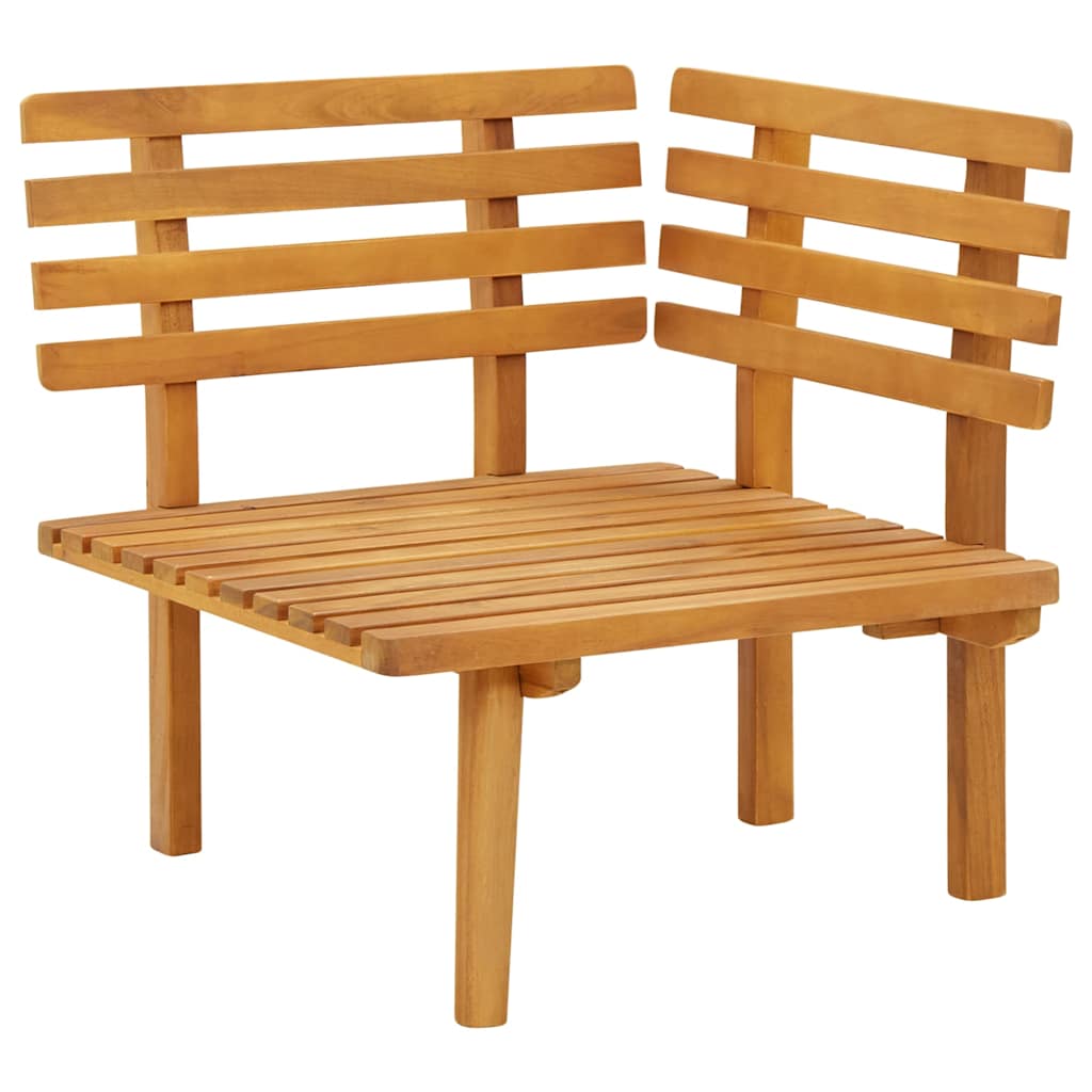 Garten-Ecksofa mit Kissen Massivholz Akazie