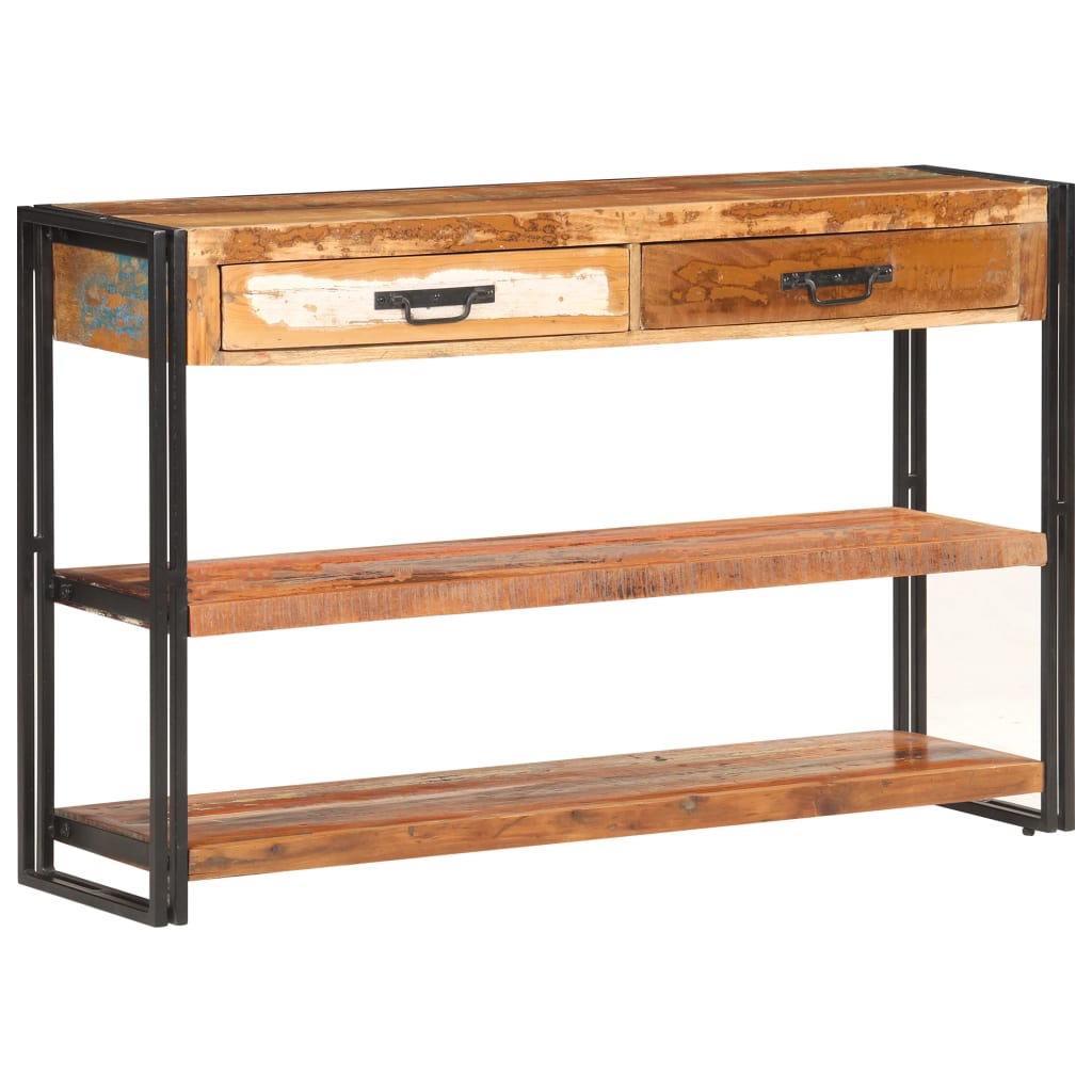 Sideboard 120x30x75 cm Recyceltes Massivholz