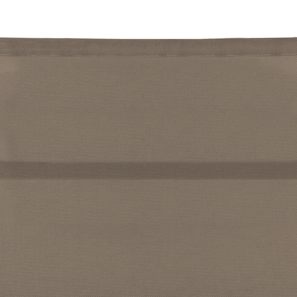 Sonnenliege Textilene und Aluminium Taupe