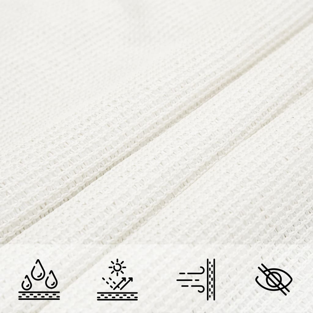 Sonnensegel 160 g/m² Weiß 4x4x5,8 m HDPE