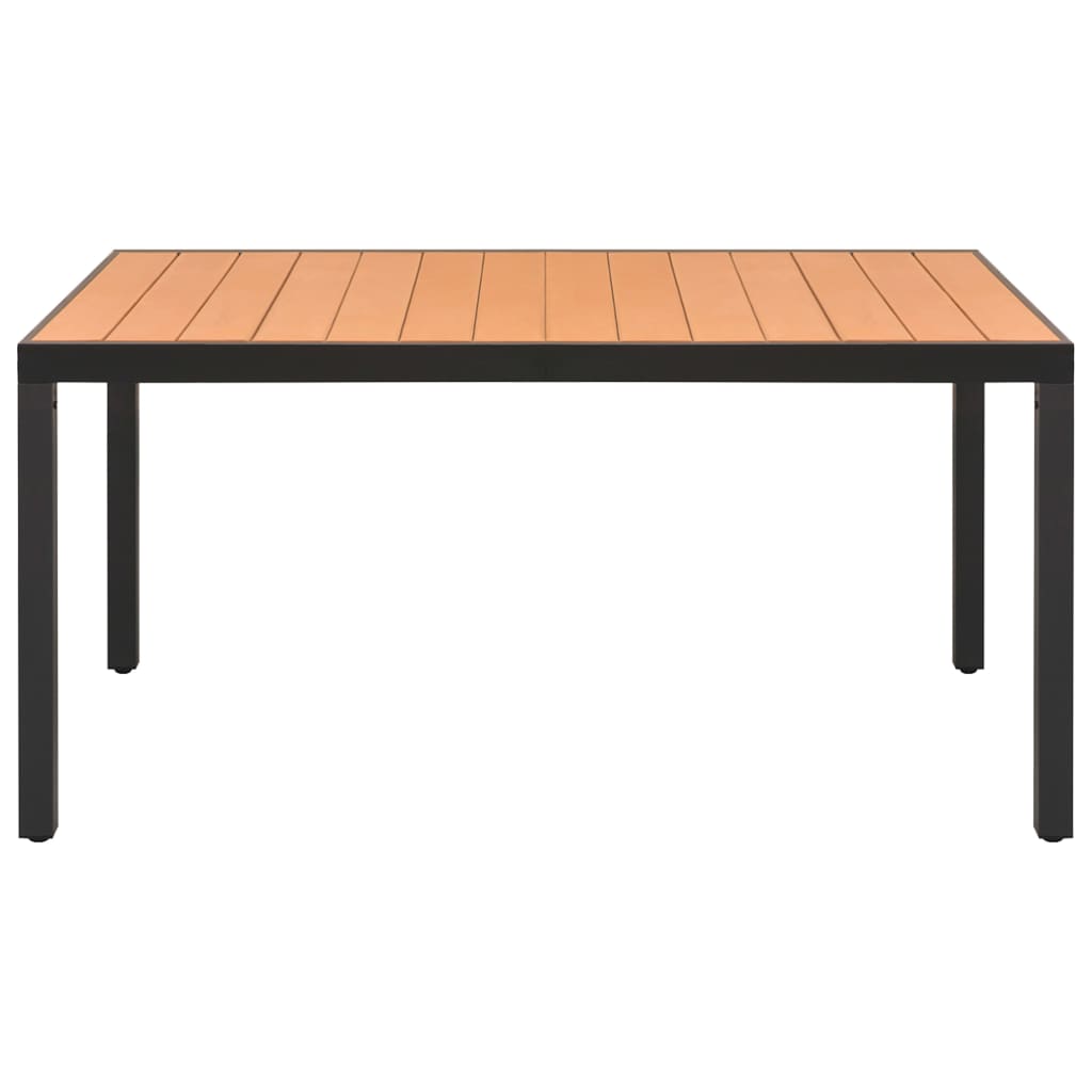 5-tlg. Garten-Essgruppe Schwarz und Braun