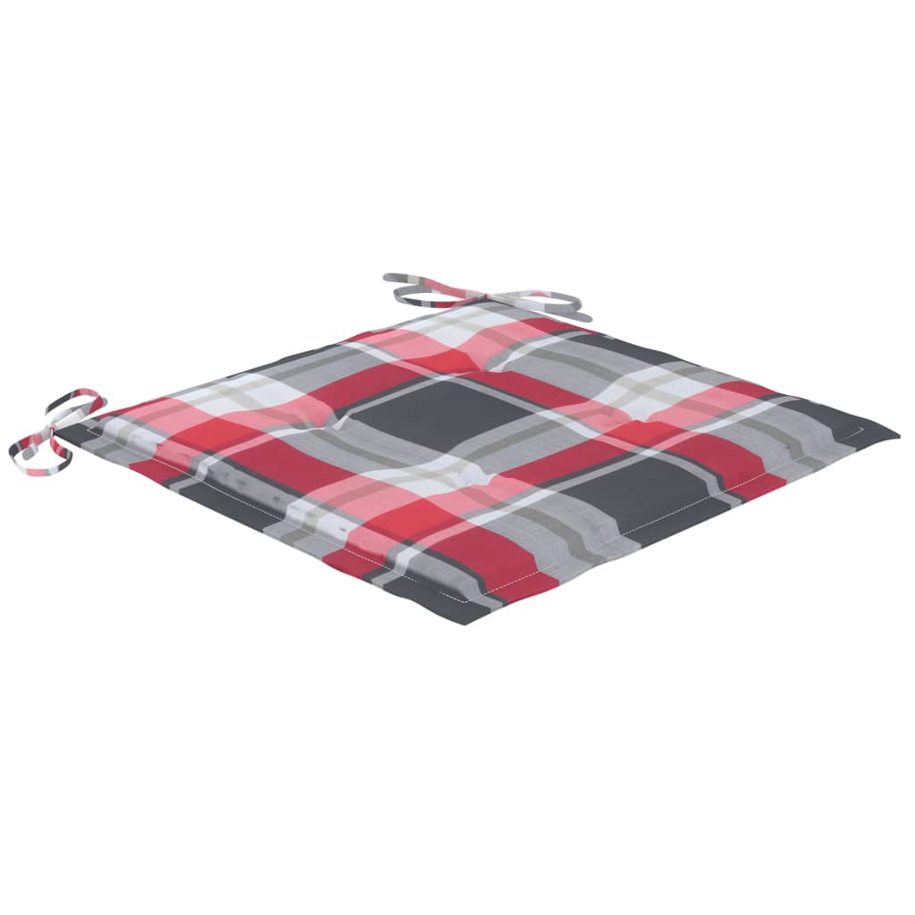 Gartenstühle mit Kissen 2 Stk. Massivholz Akazie und Stahl