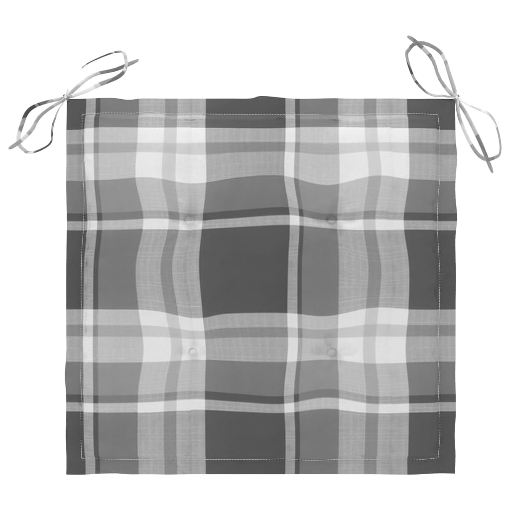 Gartenstühle mit Kissen 2 Stk. Massivholz Akazie und Stahl