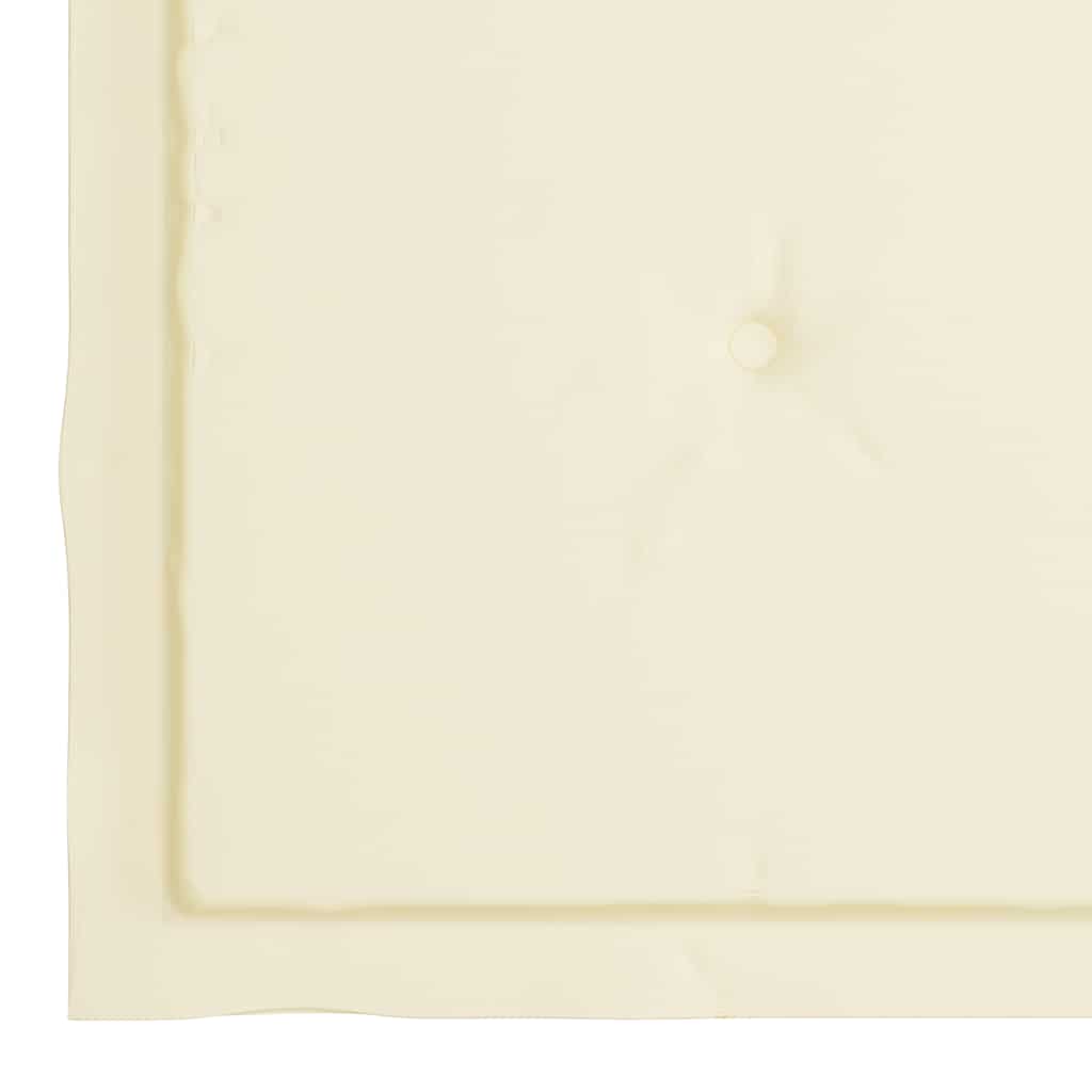 Gartenstühle mit Cremeweißen Kissen 4 Stk. Teak Massivholz