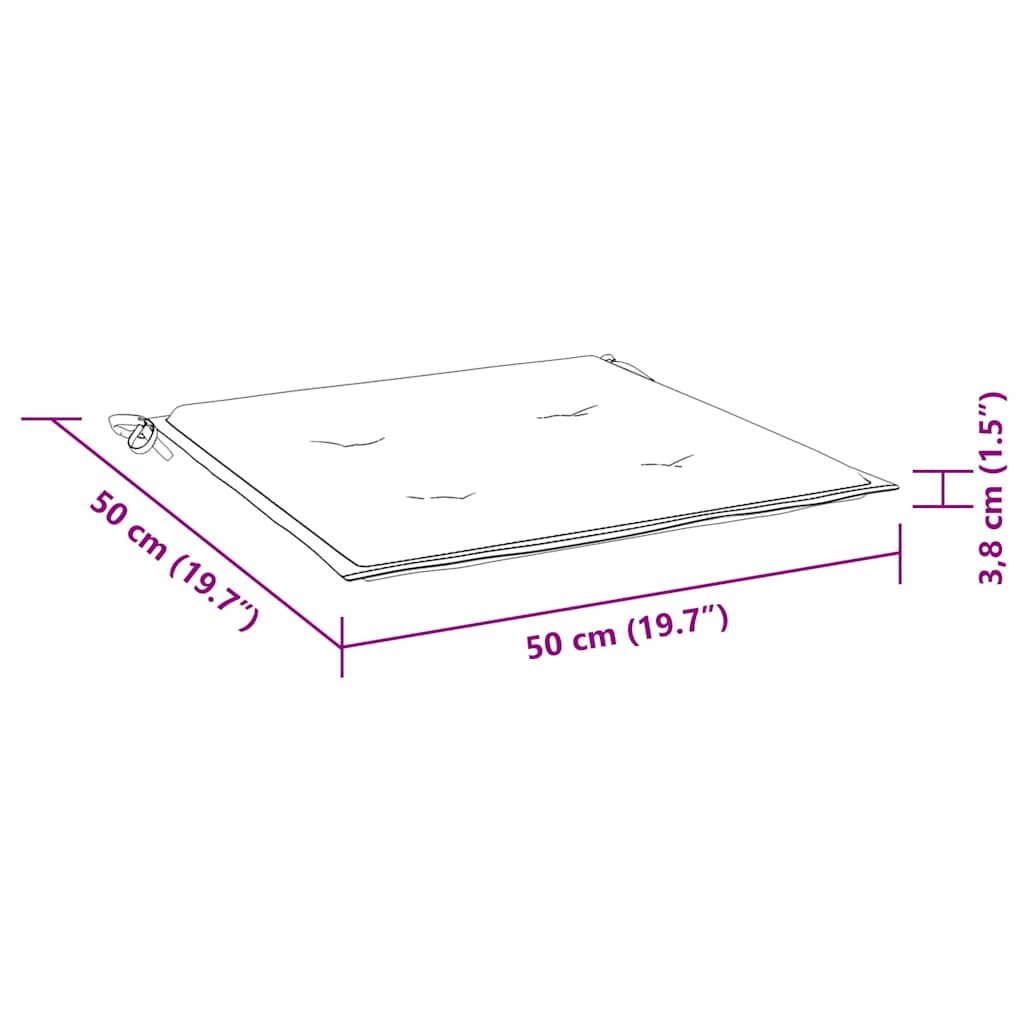 Schaukelstuhl mit Rotem Kissen Massivholz Teak