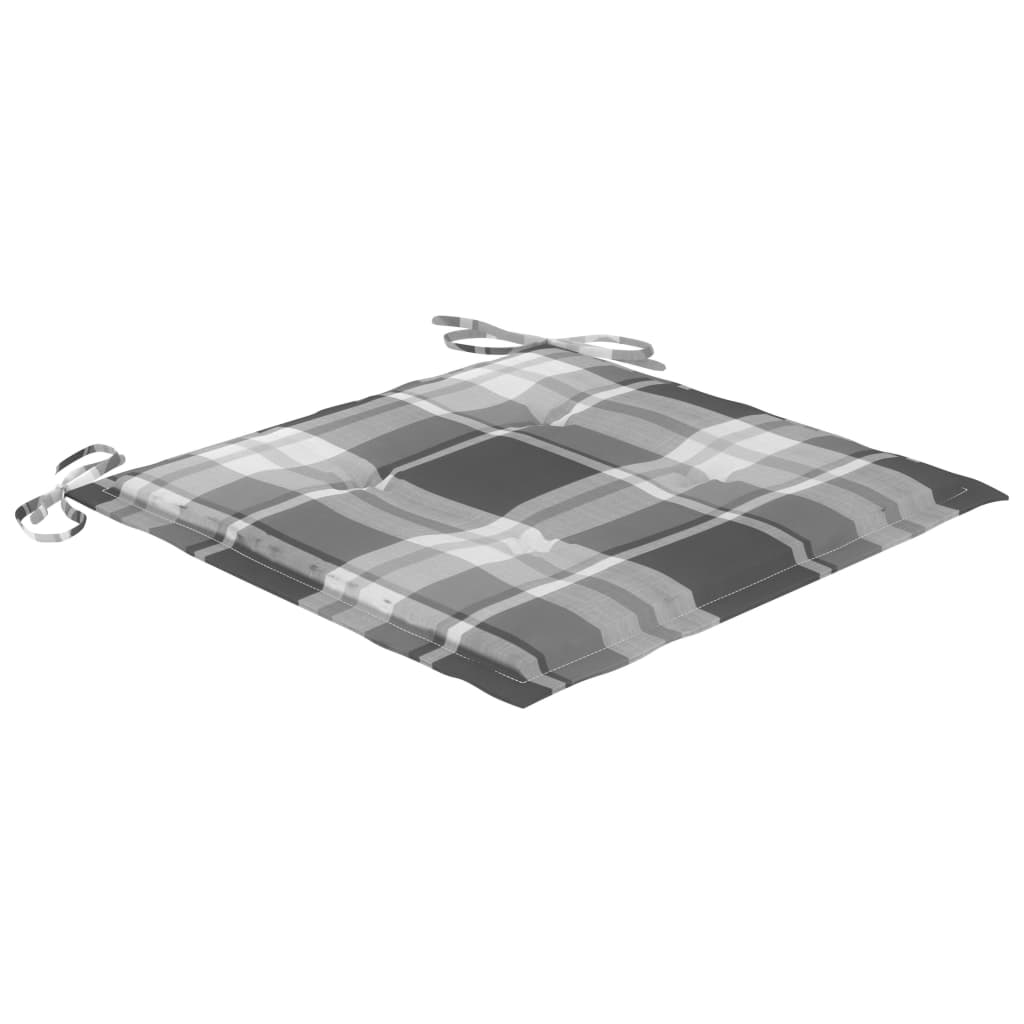 Gartenstühle 2 Stk. mit Kissen Massivholz Teak