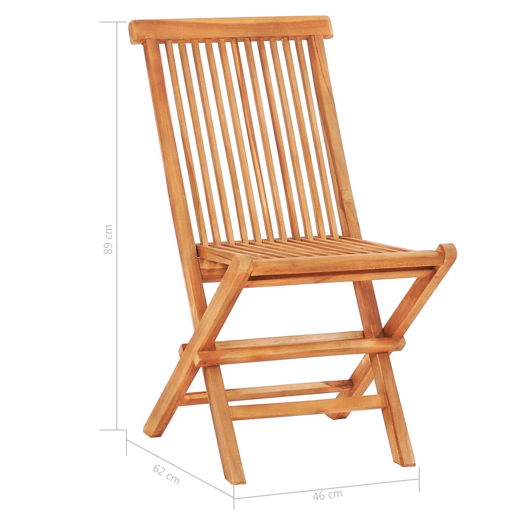 3-tlg. Bistro-Set mit Kissen Grau Karomuster Massivholz Teak