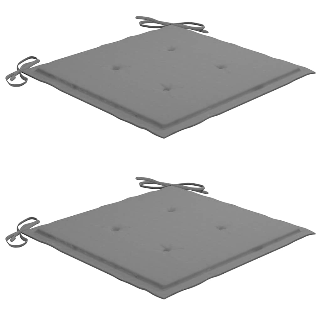 Klappbare Gartenstühle 2 Stk. mit Kissen Bambus