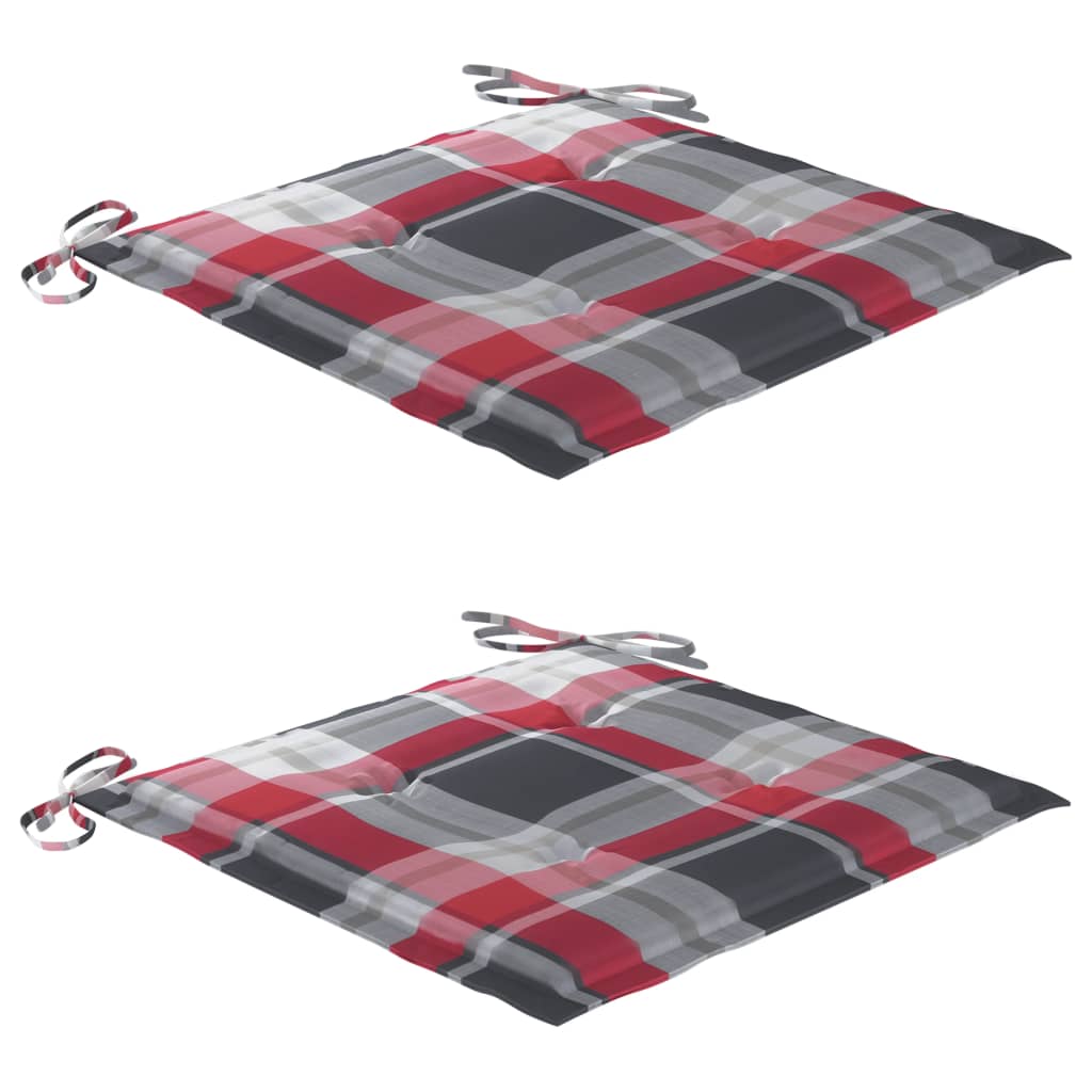 Klappbare Gartenstühle 2 Stk. mit Kissen Massivholz Akazie