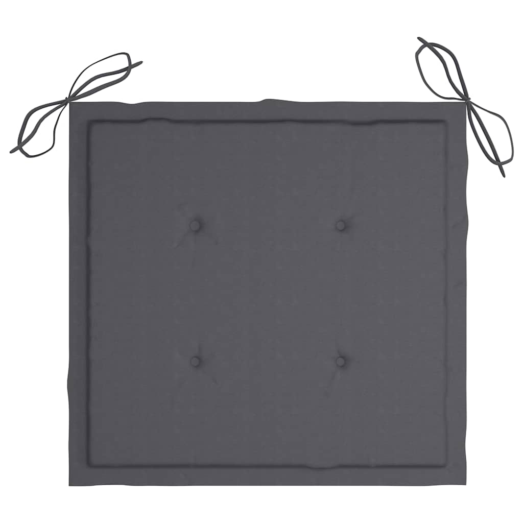 Klappbare Gartenstühle 4 Stk. mit Sitzkissen Massivholz Akazie