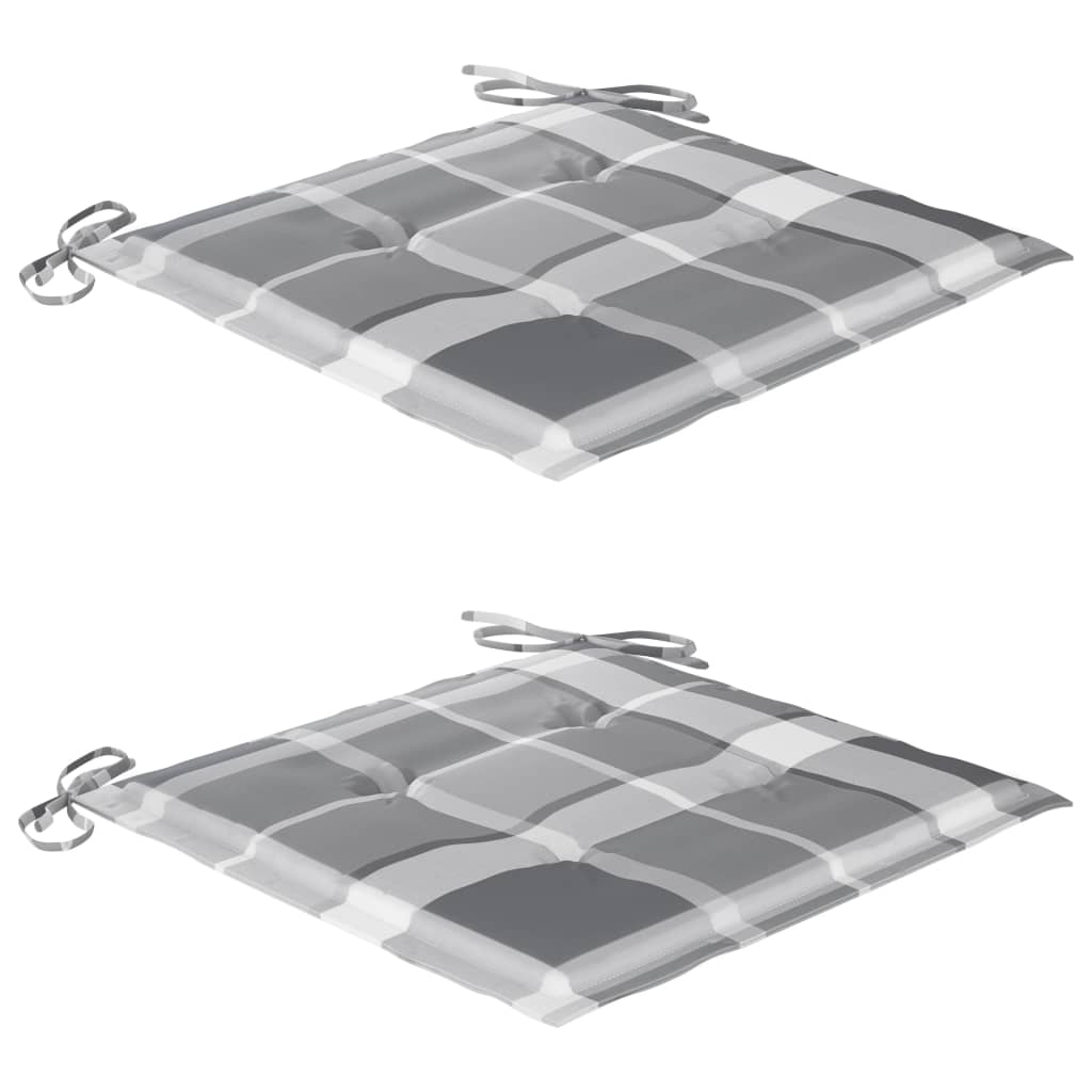 Klappbare Gartenstühle 2 Stk. mit Kissen Massivholz Akazie