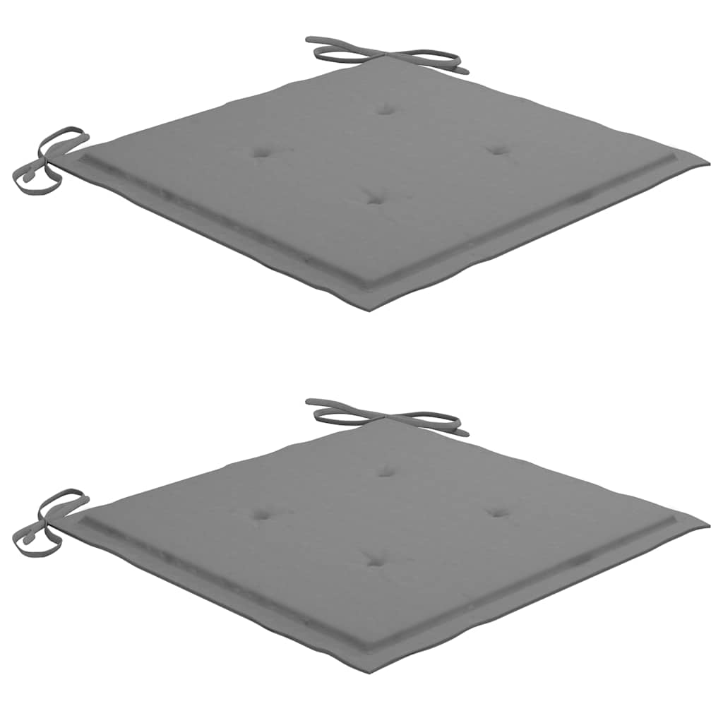 Klappbare Gartenstühle 2 Stk. mit Kissen Massivholz Akazie