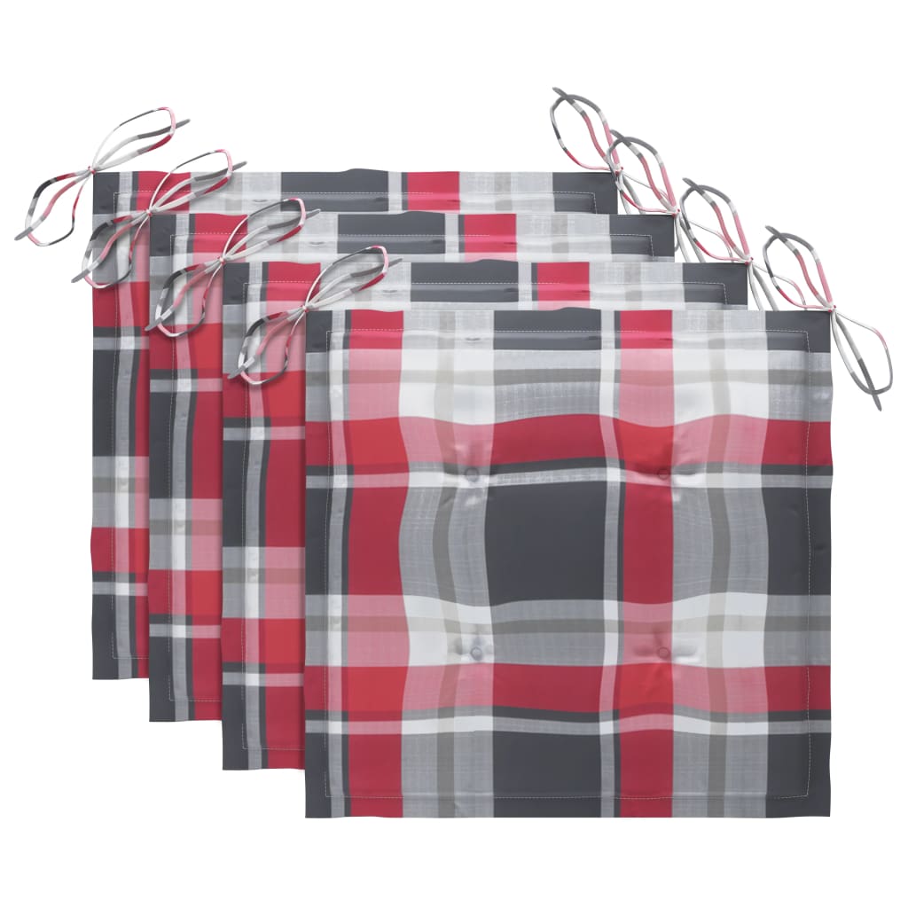 Klappbare Gartenstühle 4 Stk. mit Kissen Massivholz Akazie