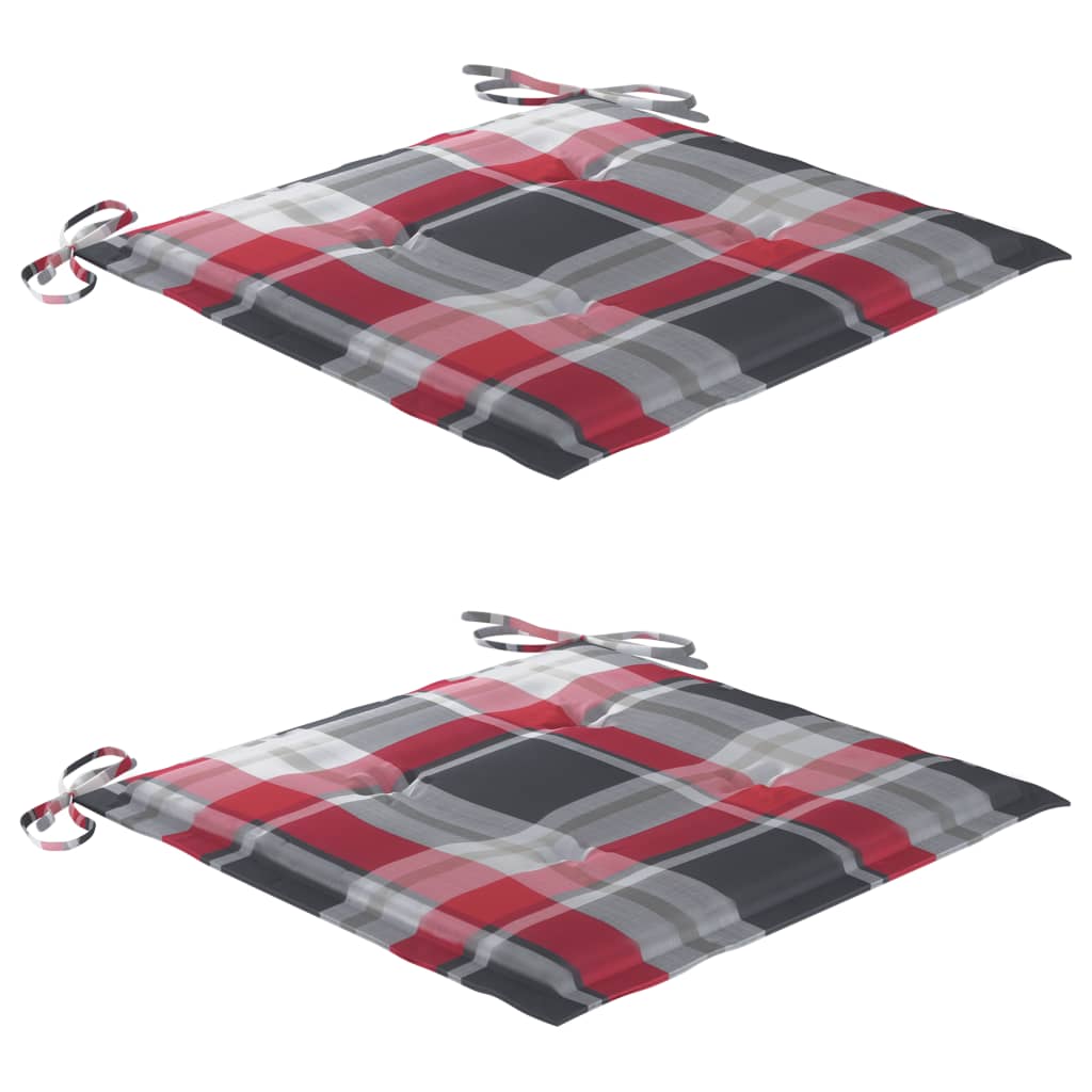 Klappbare Gartenstühle 2 Stk. mit Kissen Massivholz Akazie