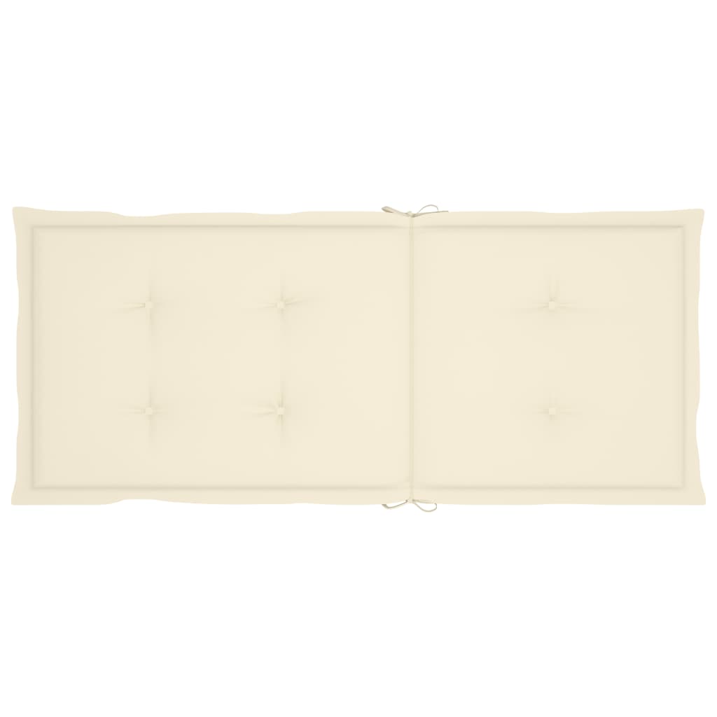 Hochlehner Verstellbar 4 Stk. mit Auflagen Massivholz Akazie