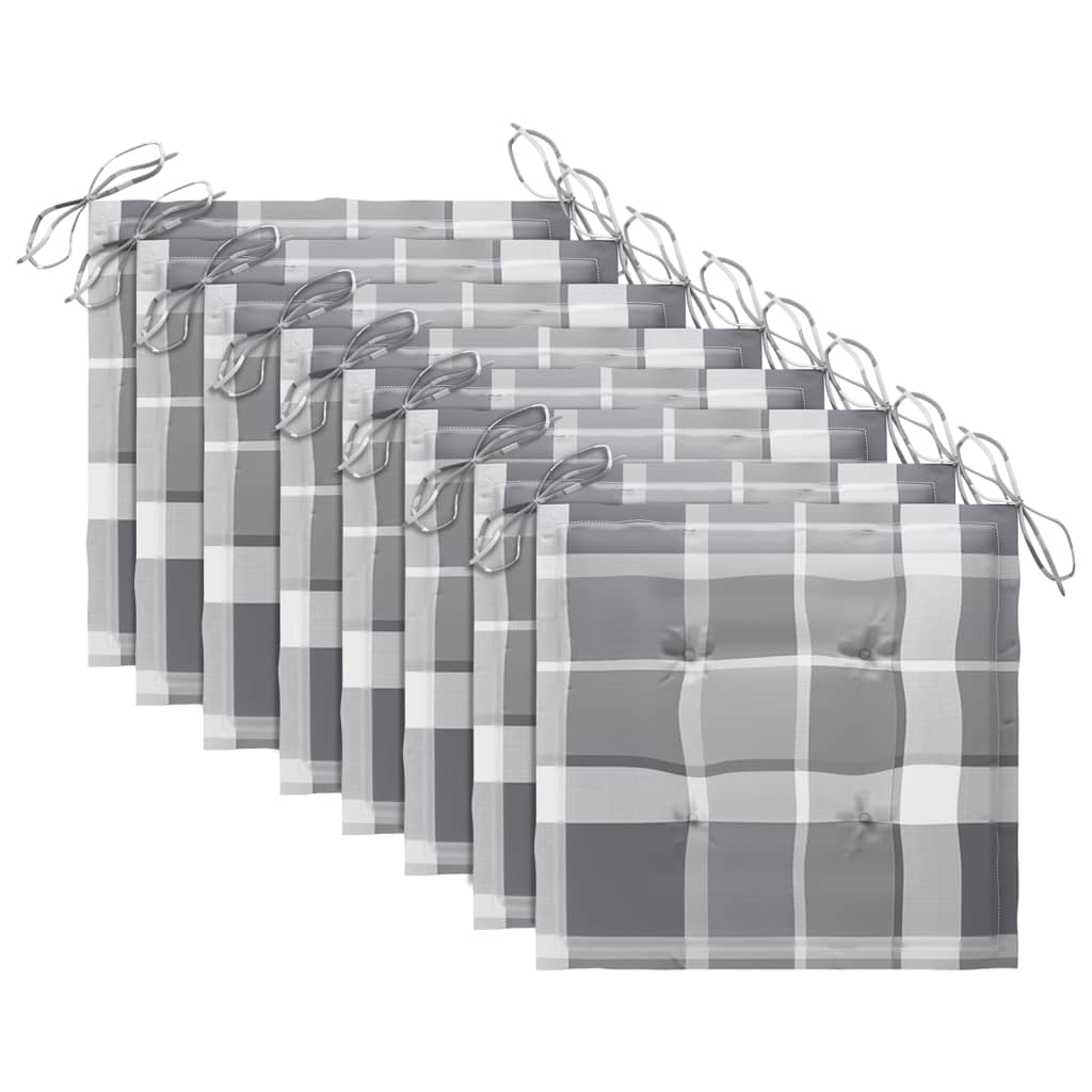 Klappbare Gartenstühle 8 Stk. mit Kissen Massivholz Akazie