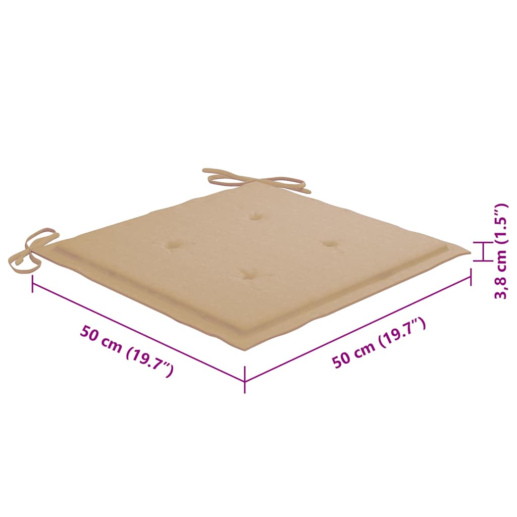 Gartenstühle mit Kissen 8 Stk. Massivholz Akazie Grau
