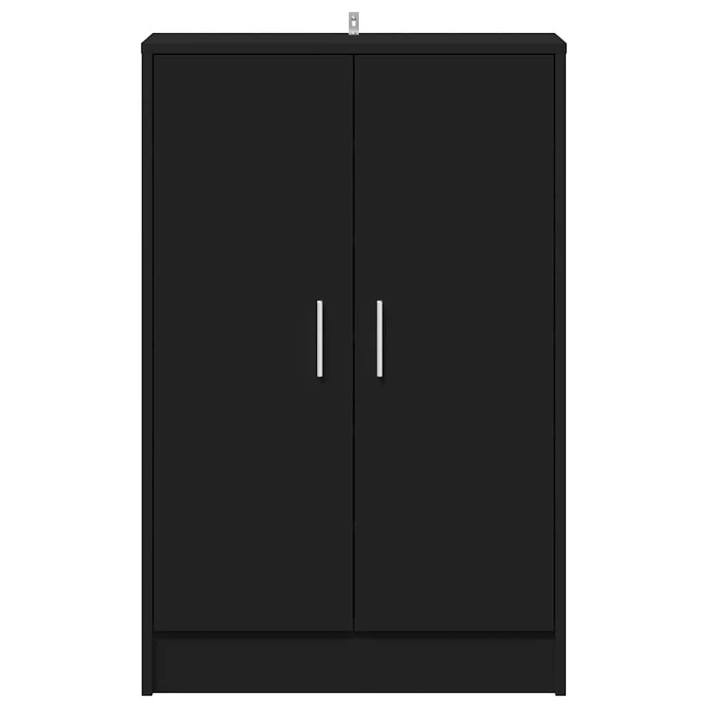 Schuhschrank Schwarz 60x35x92 cm Holzwerkstoff