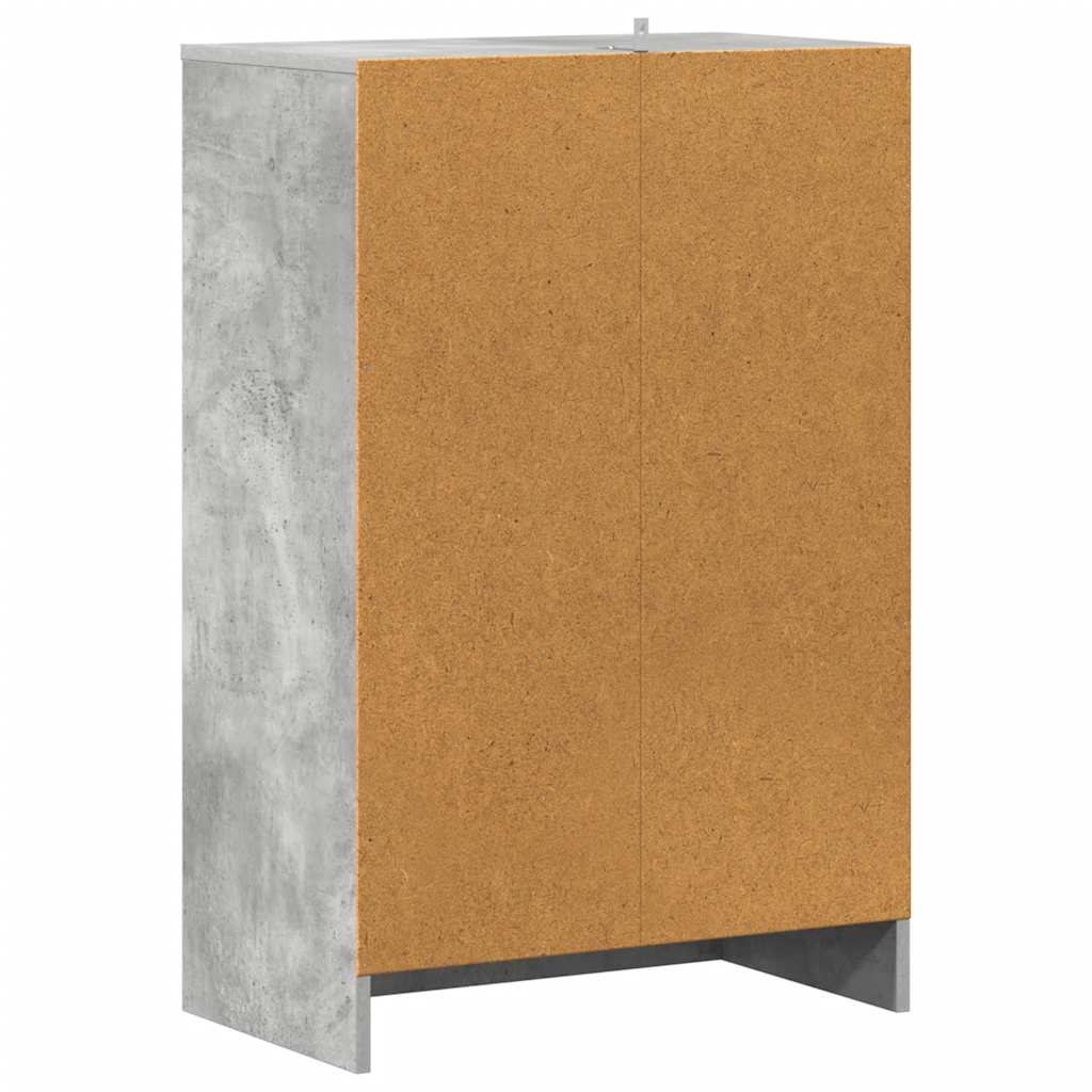 Schuhschrank Betongrau 60x35x92 cm Holzwerkstoff